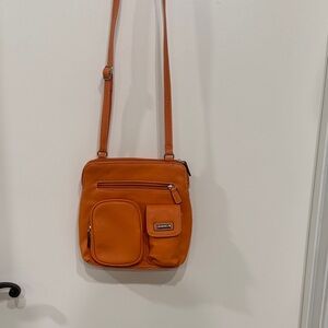 Strada Vibrant Orange Crossbody Bag